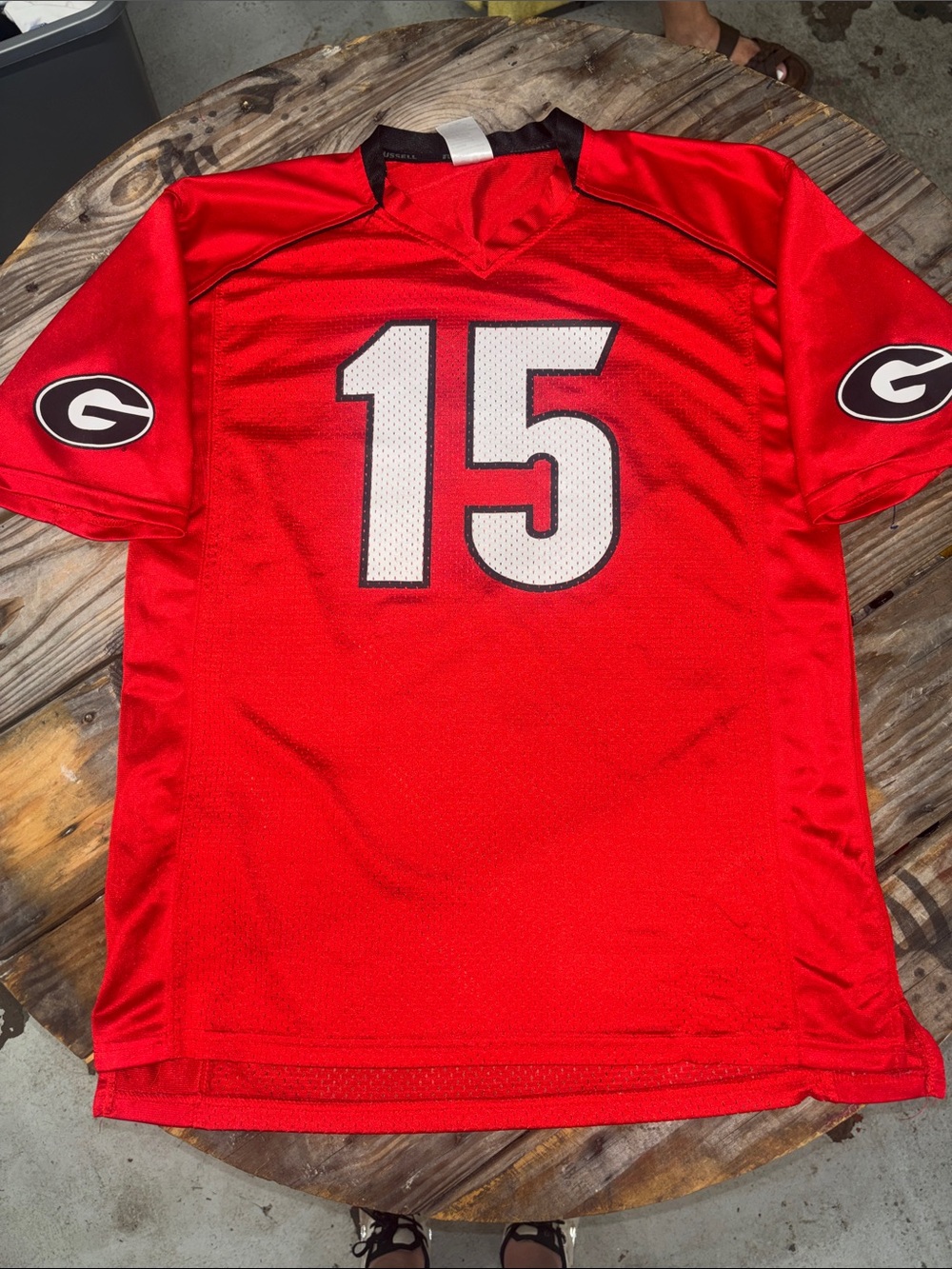 Russel Athletics Red Georgia Bulldogs #15 Jersey Women’s Medium